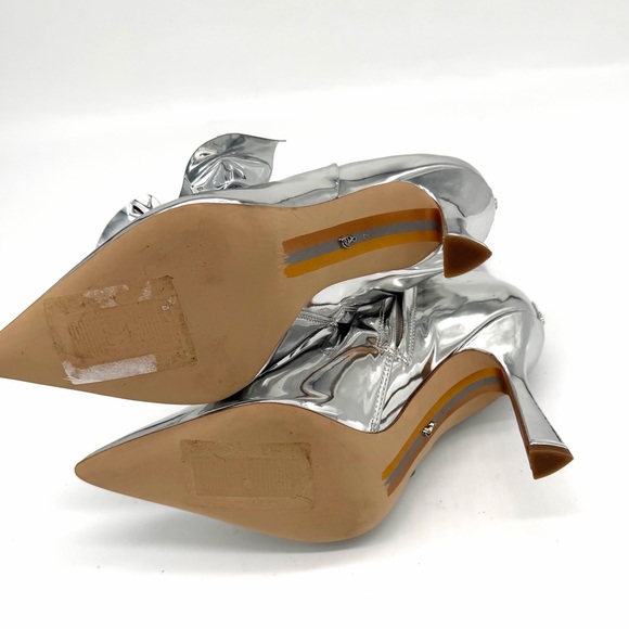 Sam Edelman Silver ESMAE STILETTO ANKLE BOOTIE - Picture 7 of 8